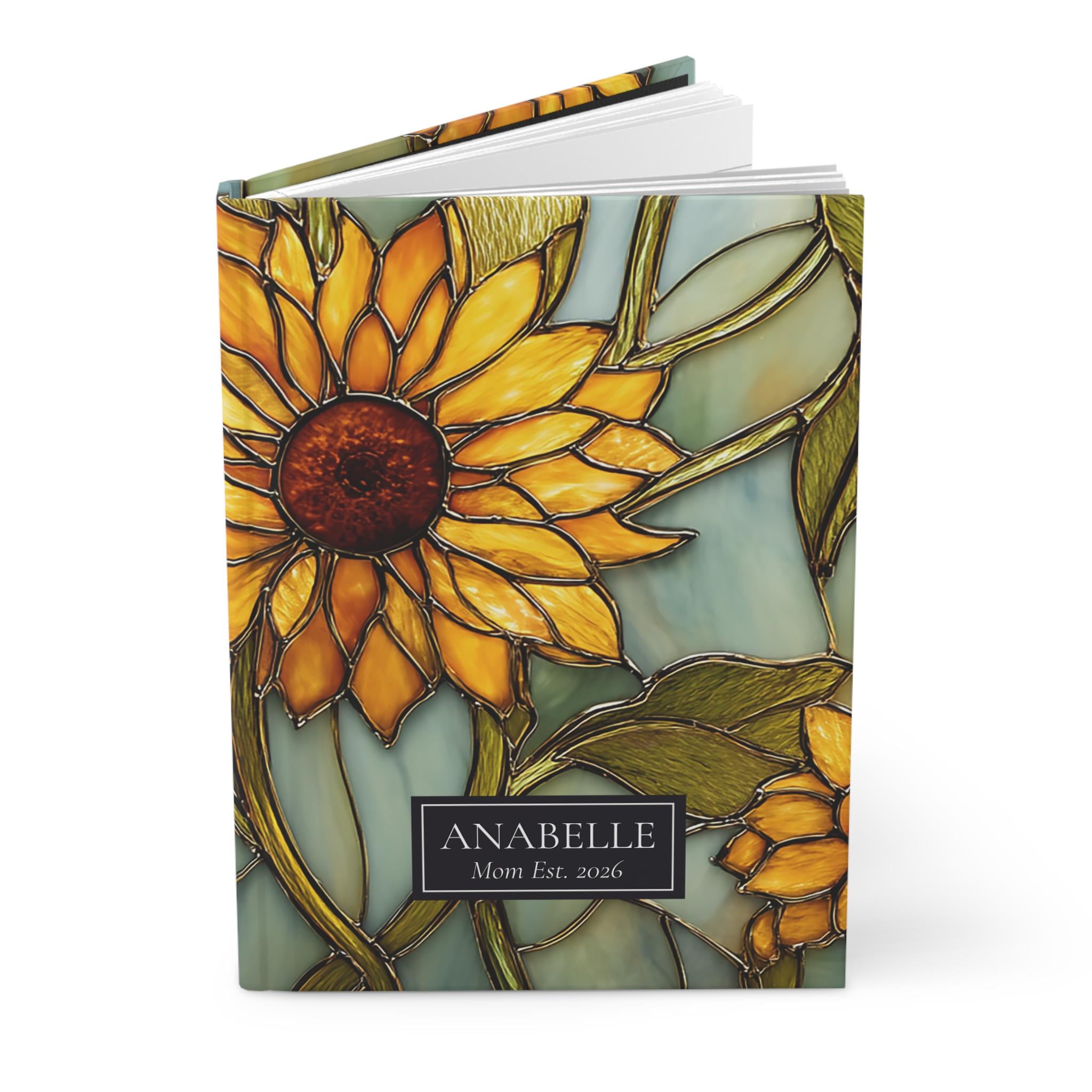 Personalized Sunflower Journal