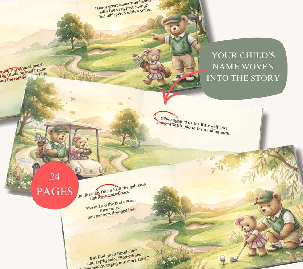 Personalized Golf Book With Childs Name