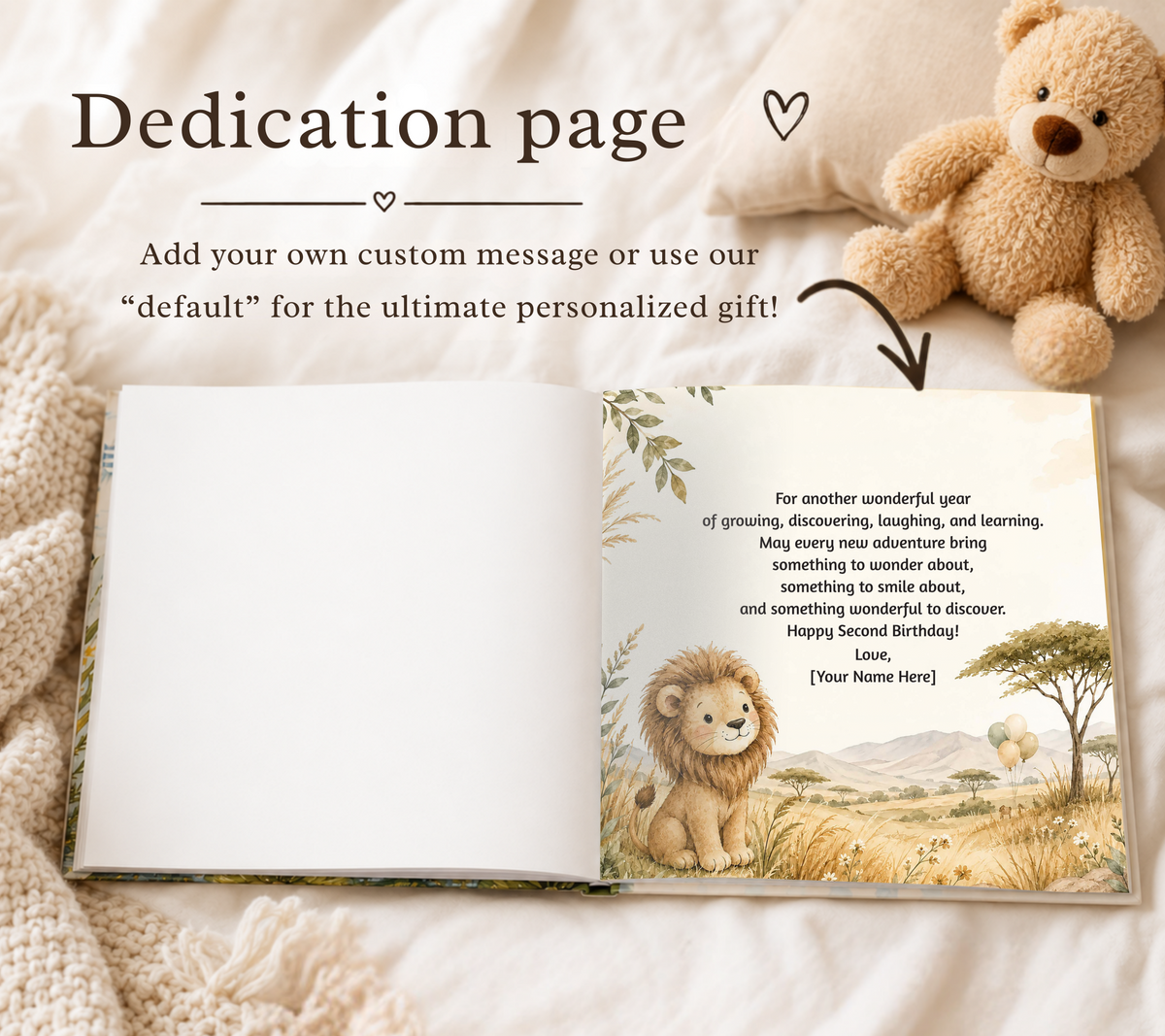 Personalized TWO Wild Second Birthday Book