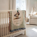 Personalized Duck Baby Blanket