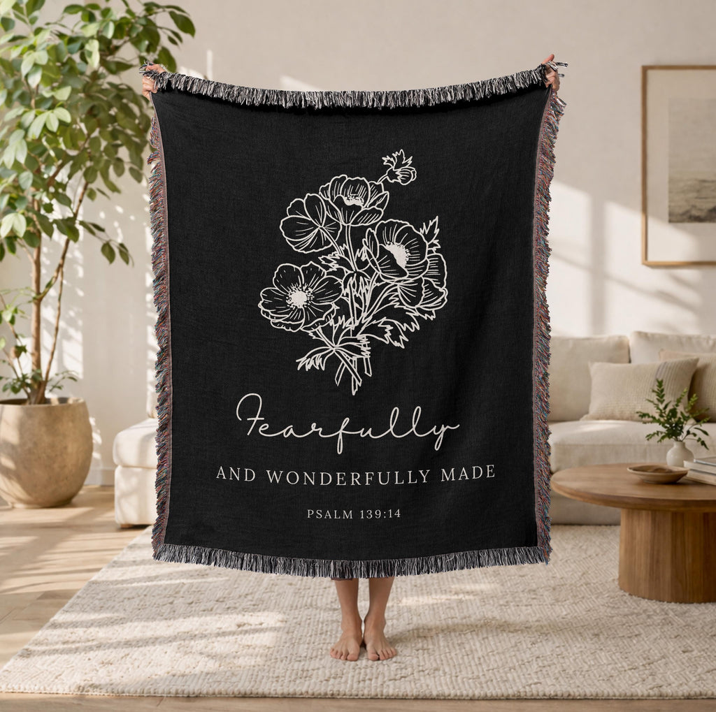 Fearfully and Wonderfully Made Christian Blanket
