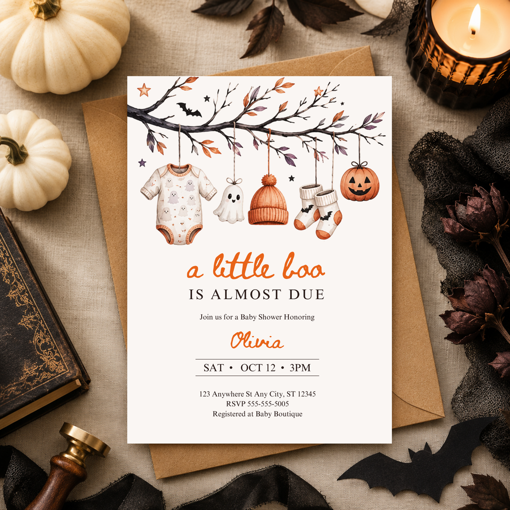 Halloween Baby Shower Invitation