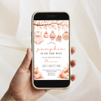 Pink Pumpkin Baby Shower Invitation