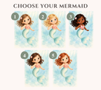 Personalized Mermaid Birthday Book