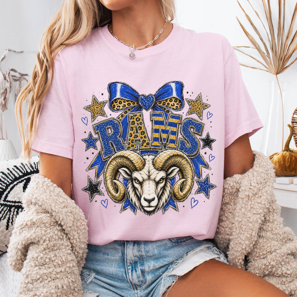Preppy Rams Mascot Shirt