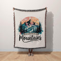 Life is Better in the Mountains Woven Blanket