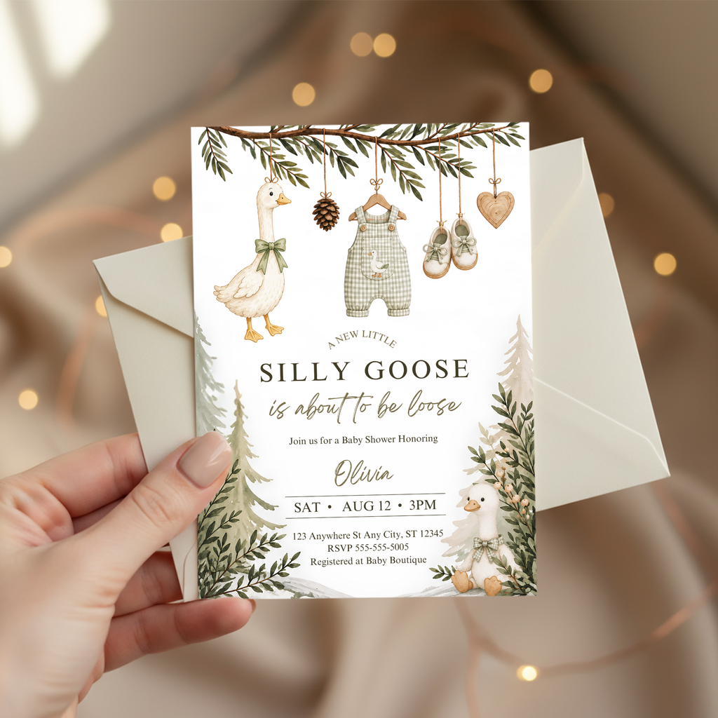 Silly Goose Baby Shower Invitation