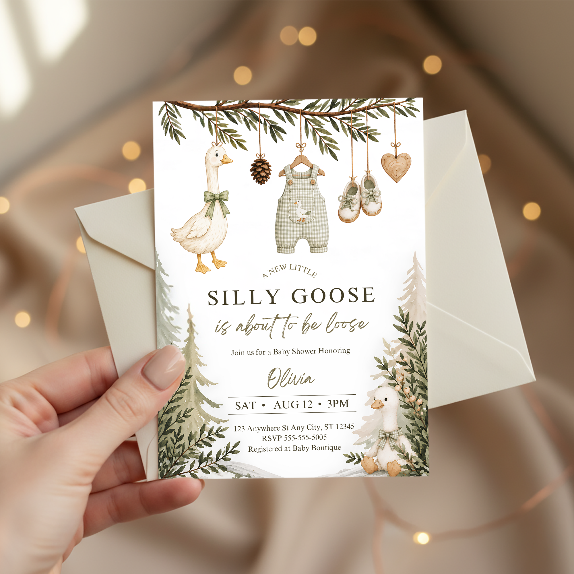 Silly Goose Baby Shower Invitation