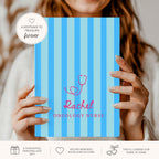 Personalized Nurse Striped Journal