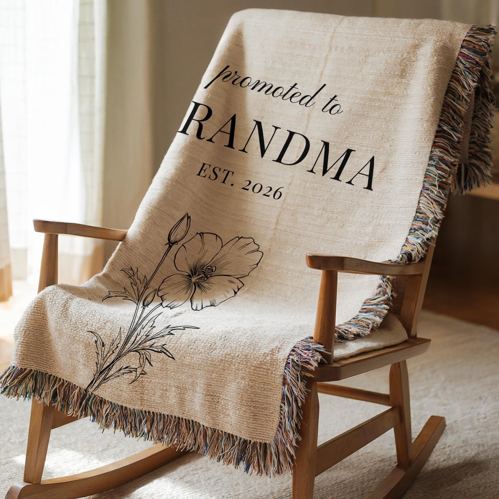Promoted to Grandma Blanket