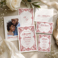 French Toile Rococo Wedding Invitation Bundle