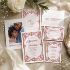 French Toile Rococo Wedding Invitation Bundle