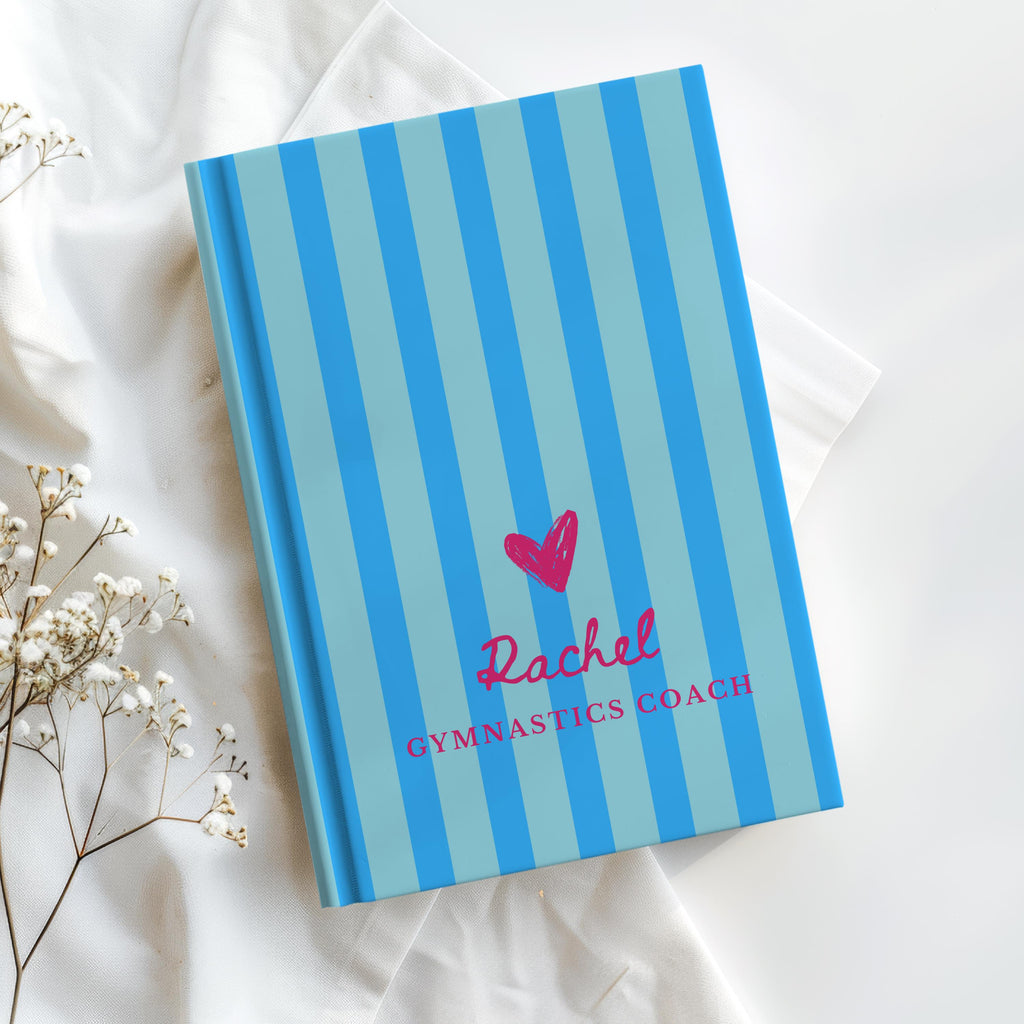 Custom Name Preppy Striped Journal