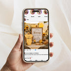 Digital Honey Pregnancy Announcment Template