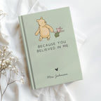 Personalized Teacher Appreciation Journal | Because You Believed In Me Notebook | Thank You Teacher Gift | Mentor Gift Keepsake