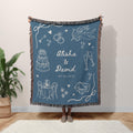 Wedding Doodle Blanket with Names