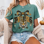 Faux Glitter Tigers Mascot Shirt