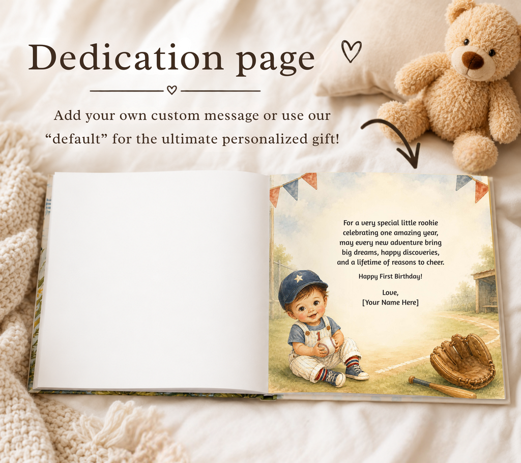 Personalized Rookie of the Year First Birthday Book