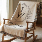 Elegant Monogram Blanket