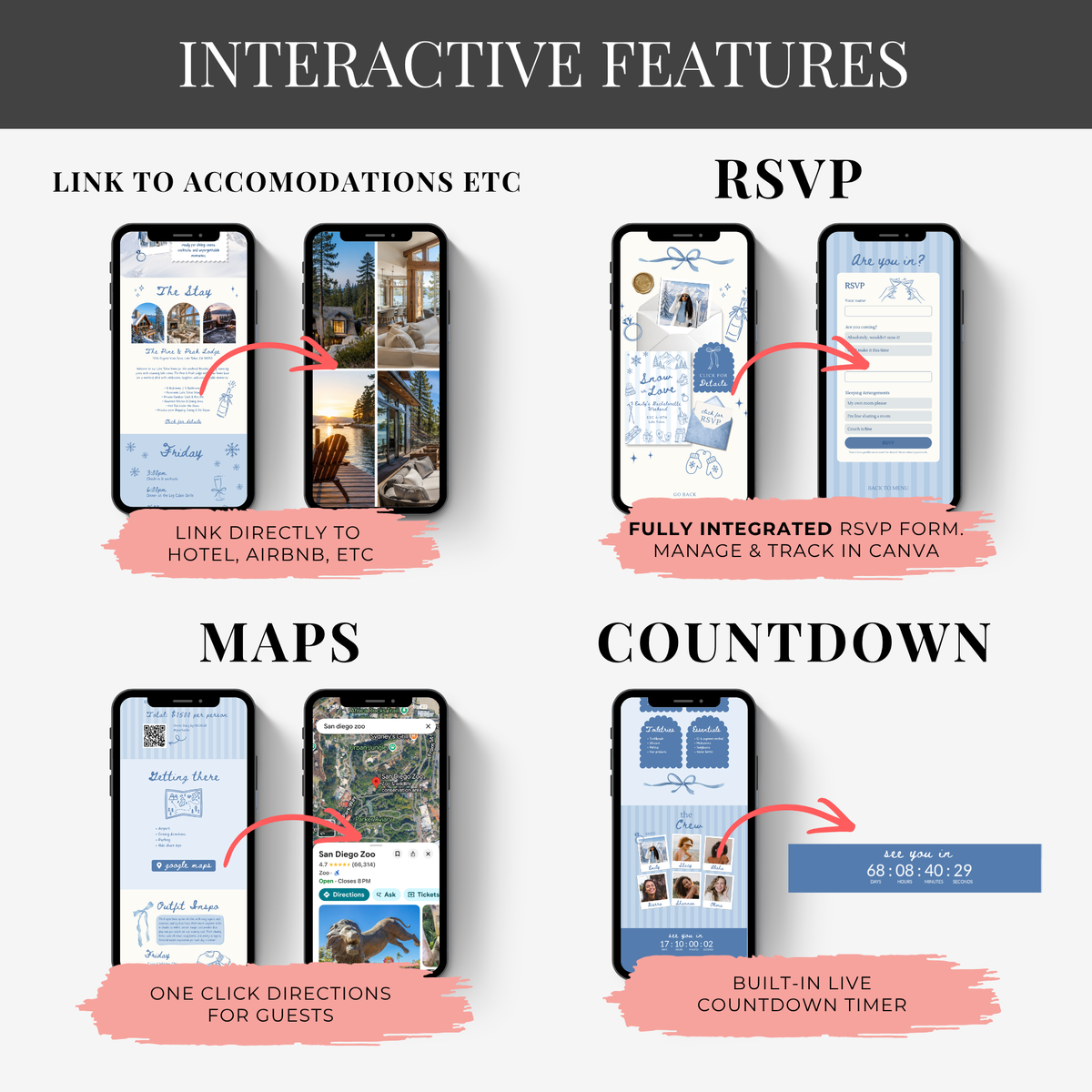 Snow in Low Itinerary Website