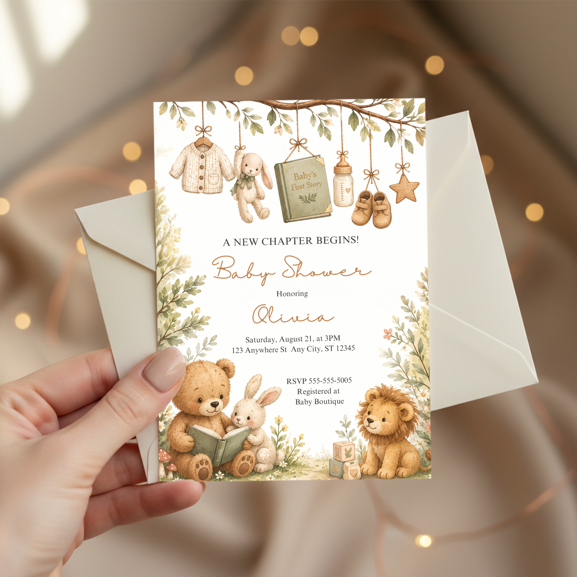 Storybook Baby Shower Invitation