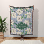 Personalized Floral Name Blanket
