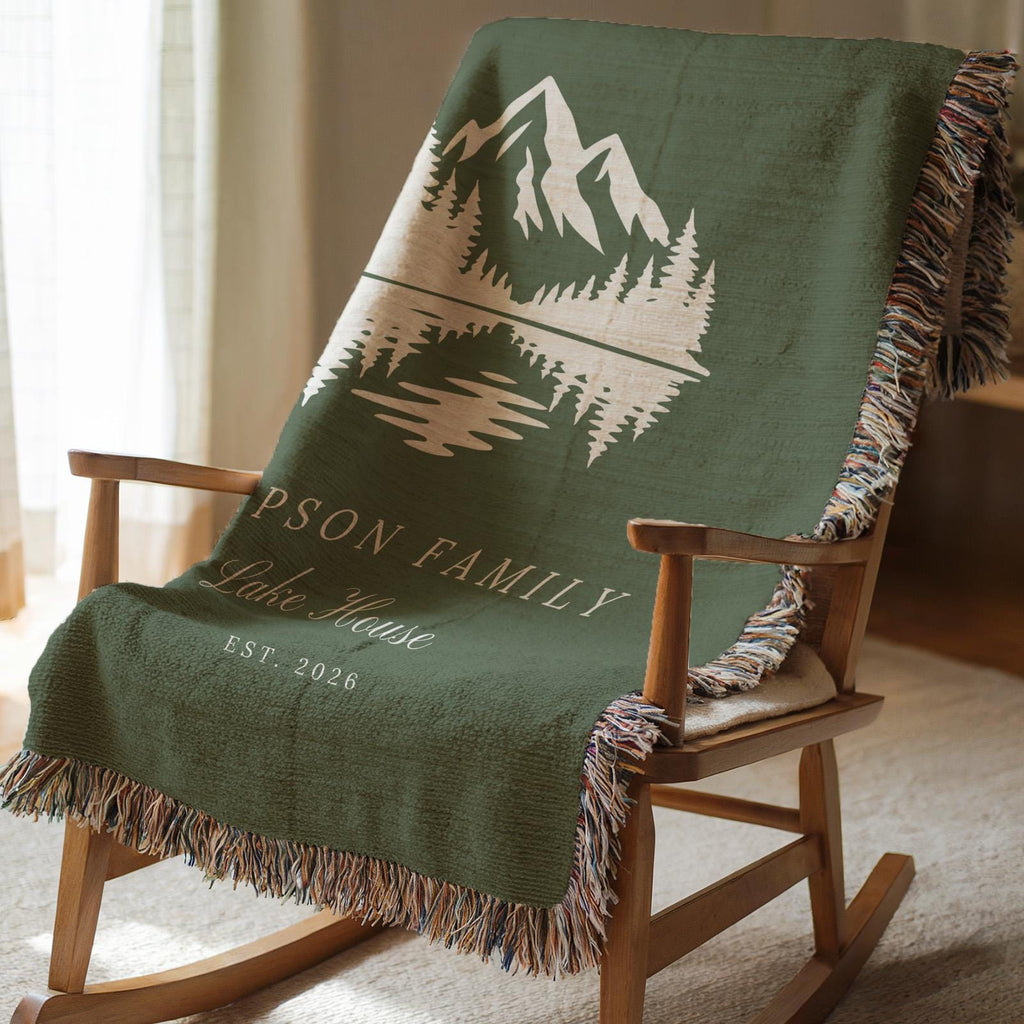 Personalized Lake House Blanket