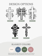 Personalized Baptism Blanket with Cross