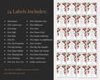 Marriage Milestone Wine Bottle Labels