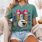 Coquette Glitter Eagles Mascot Shirt