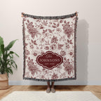 Vintage Toile Personalized Blanket
