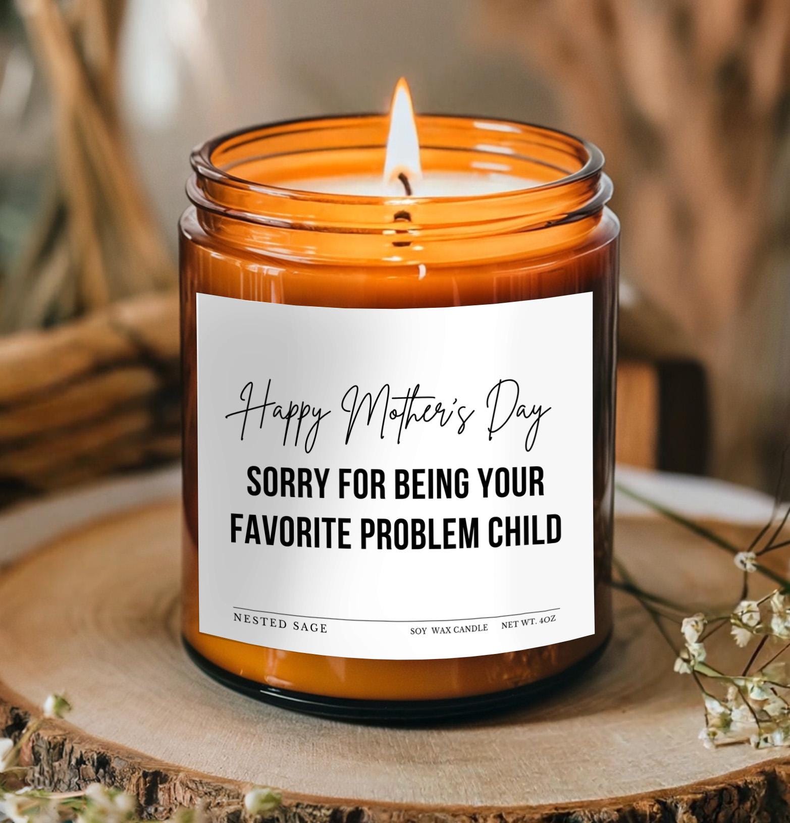 Happy Mothers Day Candle
