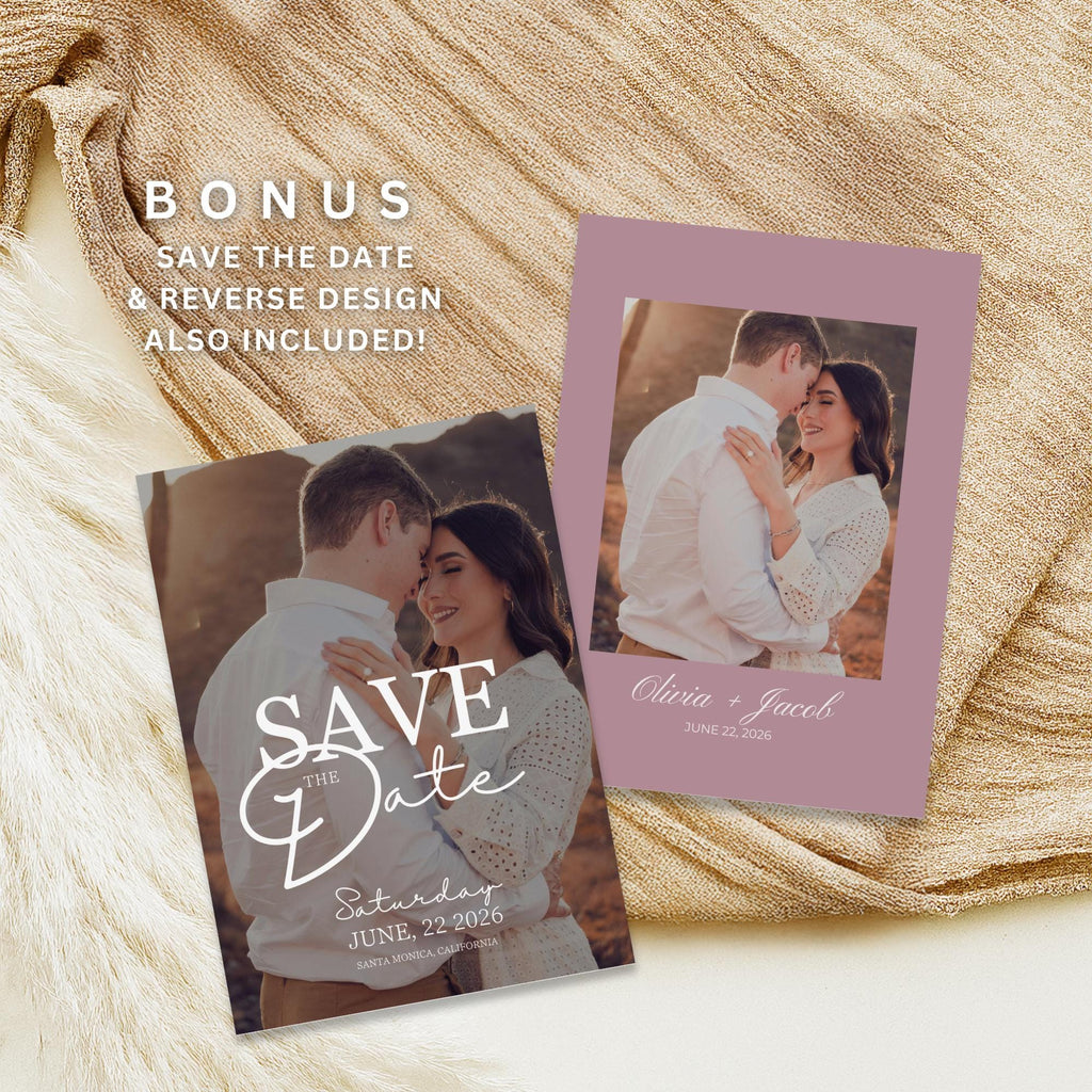 Wildflower Wedding Invitation Suite