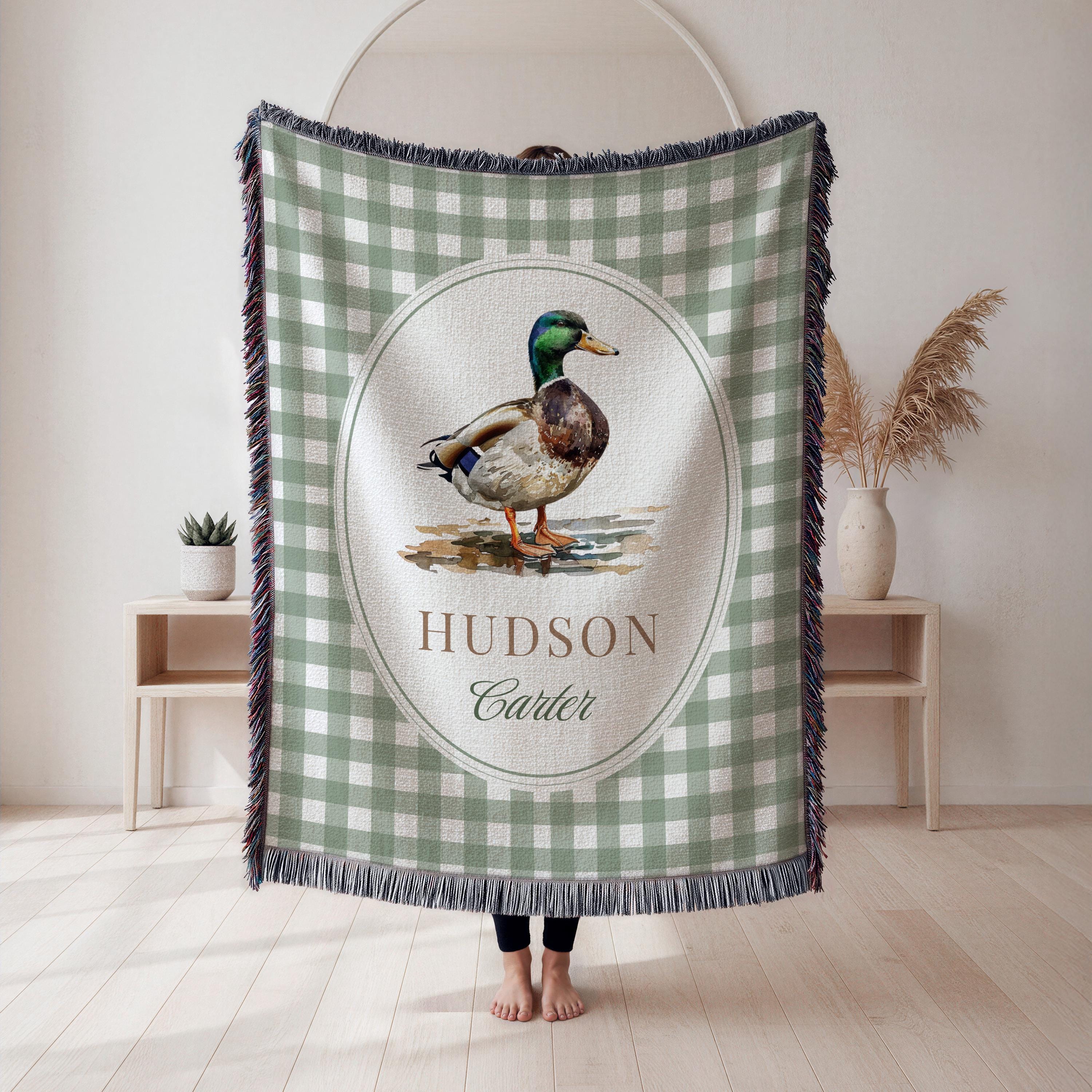 Personalized Duck Baby Blanket