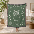 Custom Pet Portrait Blanket