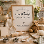 Digital Baker Pregnancy Announcment Template