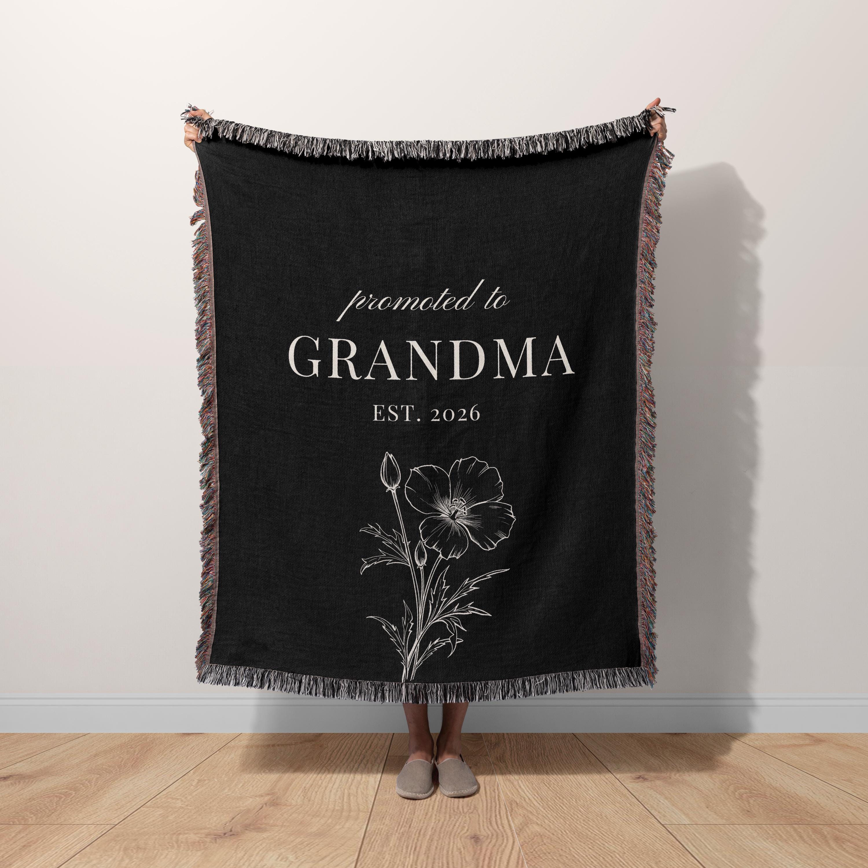 Promoted to Grandma Blanket