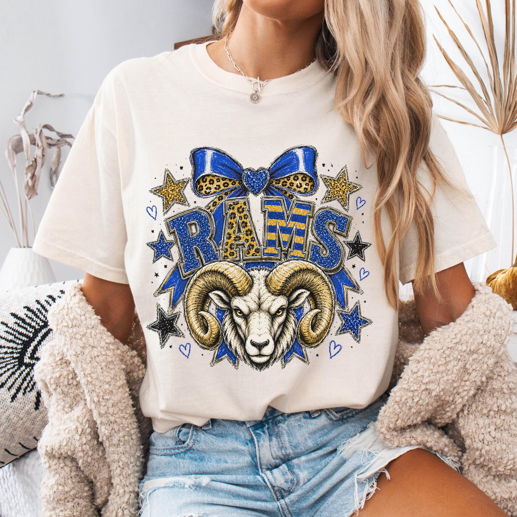 Preppy Rams Mascot Shirt