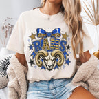 Preppy Rams Mascot Shirt
