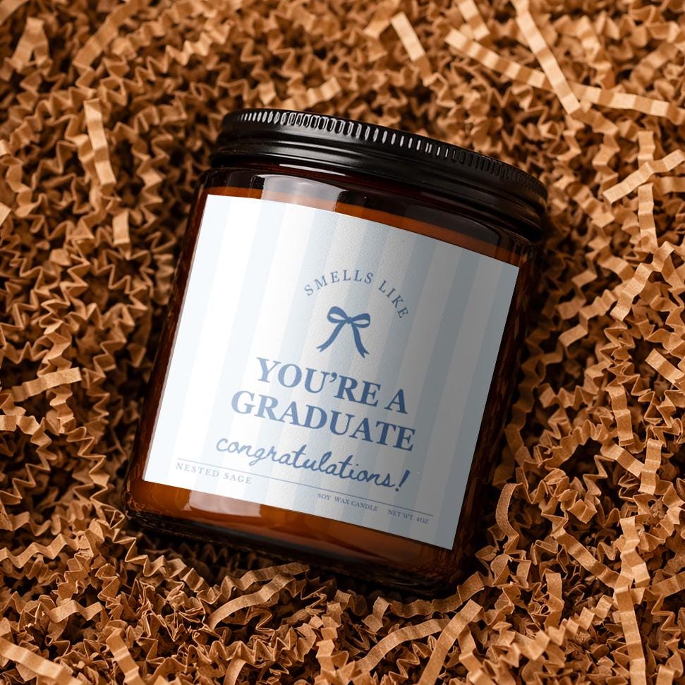 Just Graduated Candle