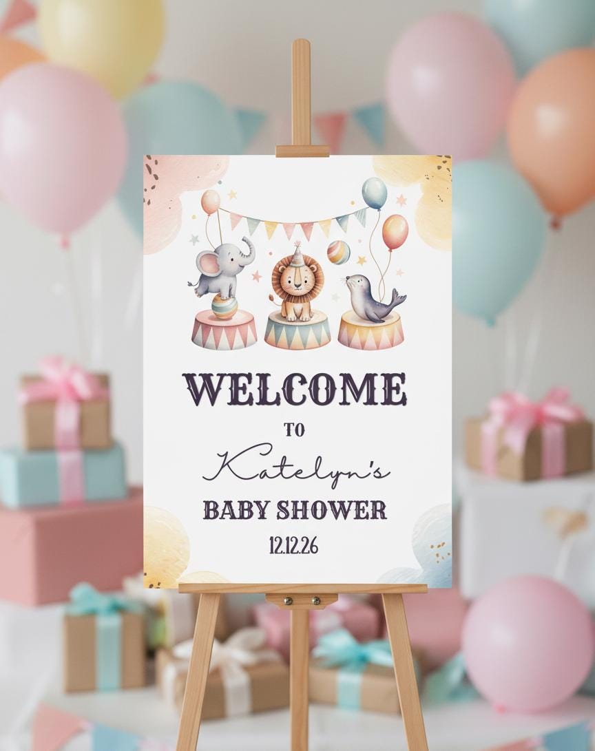 Circus Baby Shower Bundle