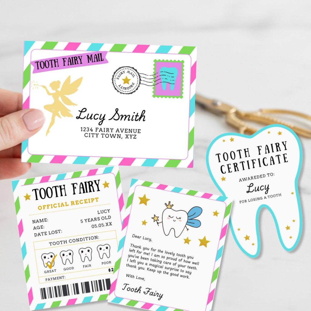 Colorful Tooth Fairy Letter Kit