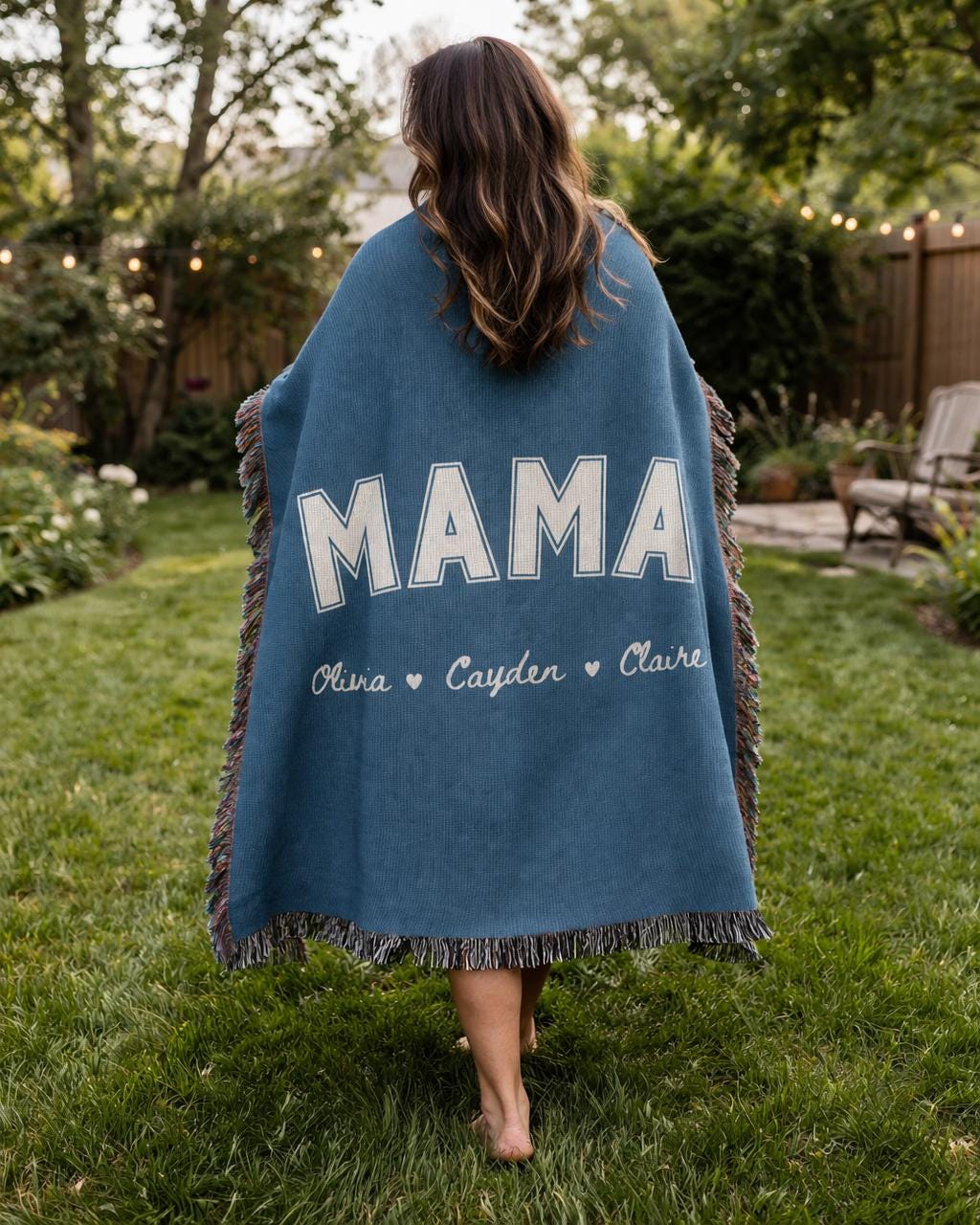 Custom Mama Blanket with Names