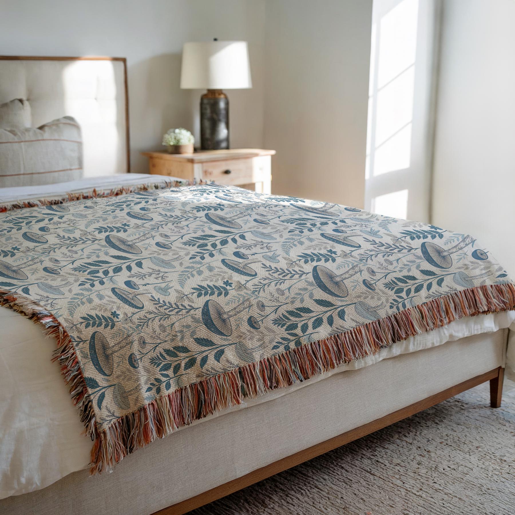 Cottagecore Mushroom Blanket
