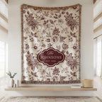 Vintage Toile Personalized Blanket