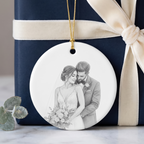 Personalized Wedding Portrait Ornament
