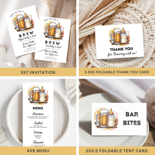 Beer & Diapers Baby Shower Bundle