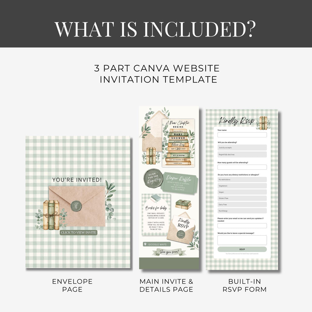 A New Chapter Begins Website Invitation
