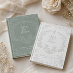Personalized Toile Wedding Vow Book