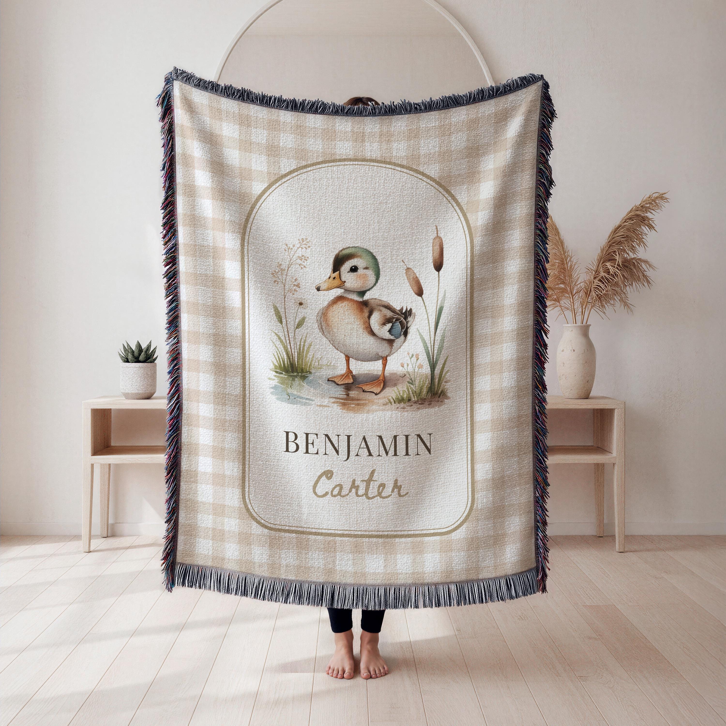 Personalized Mallard Duck Blanket